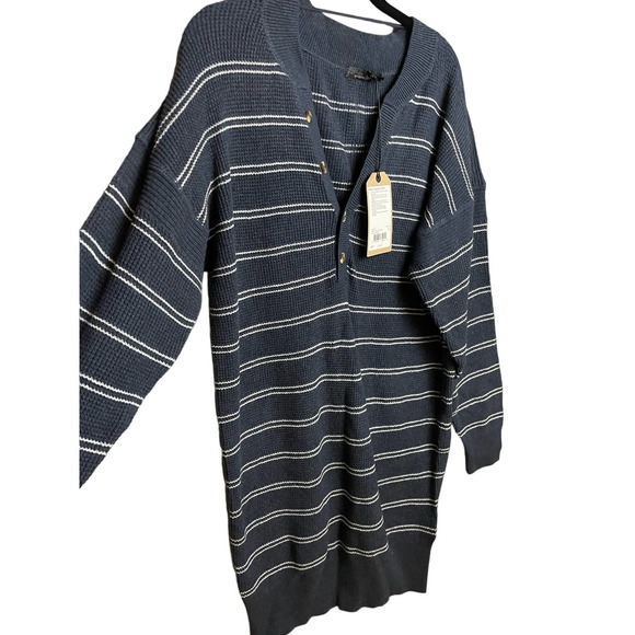 prAna Milani Henley Dress in Nautical Stripe Size XS NWT - Picture 3 of 9